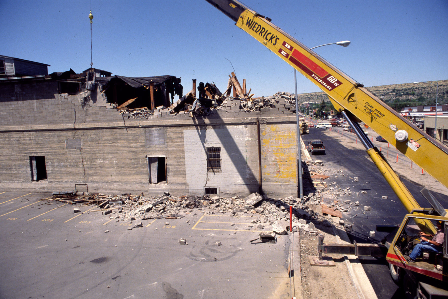 Demolition on North 27th Street, July 1992